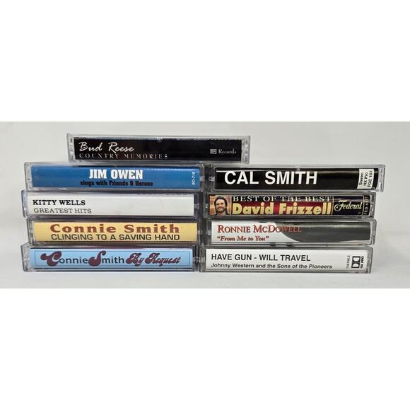 Autographed Cassette Tapes Kitty Wells Cal Smith Bud Reese Connie Smith Johnny W - Picture 8 of 14